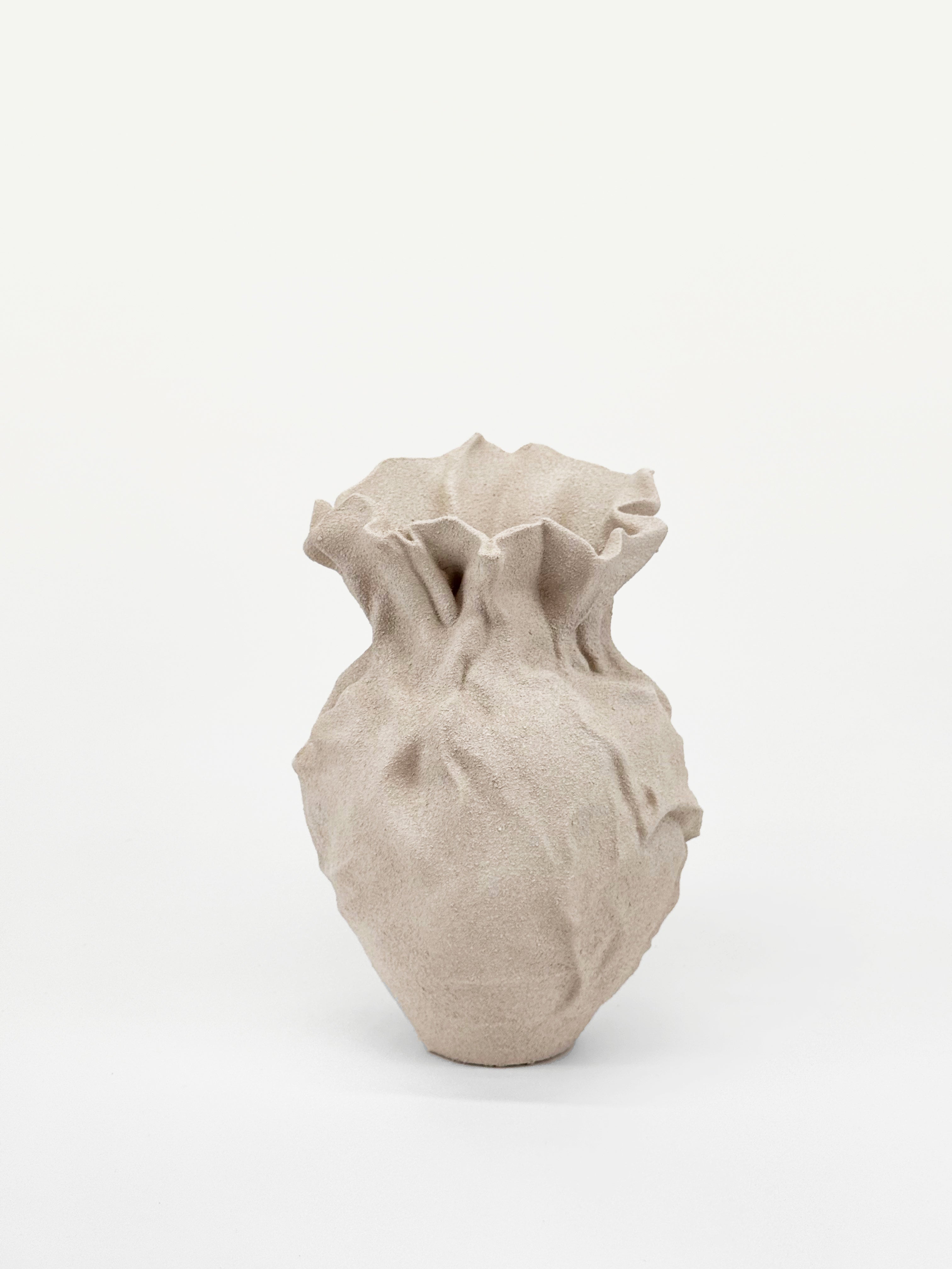 Flowing Fabric-Inspired Vase