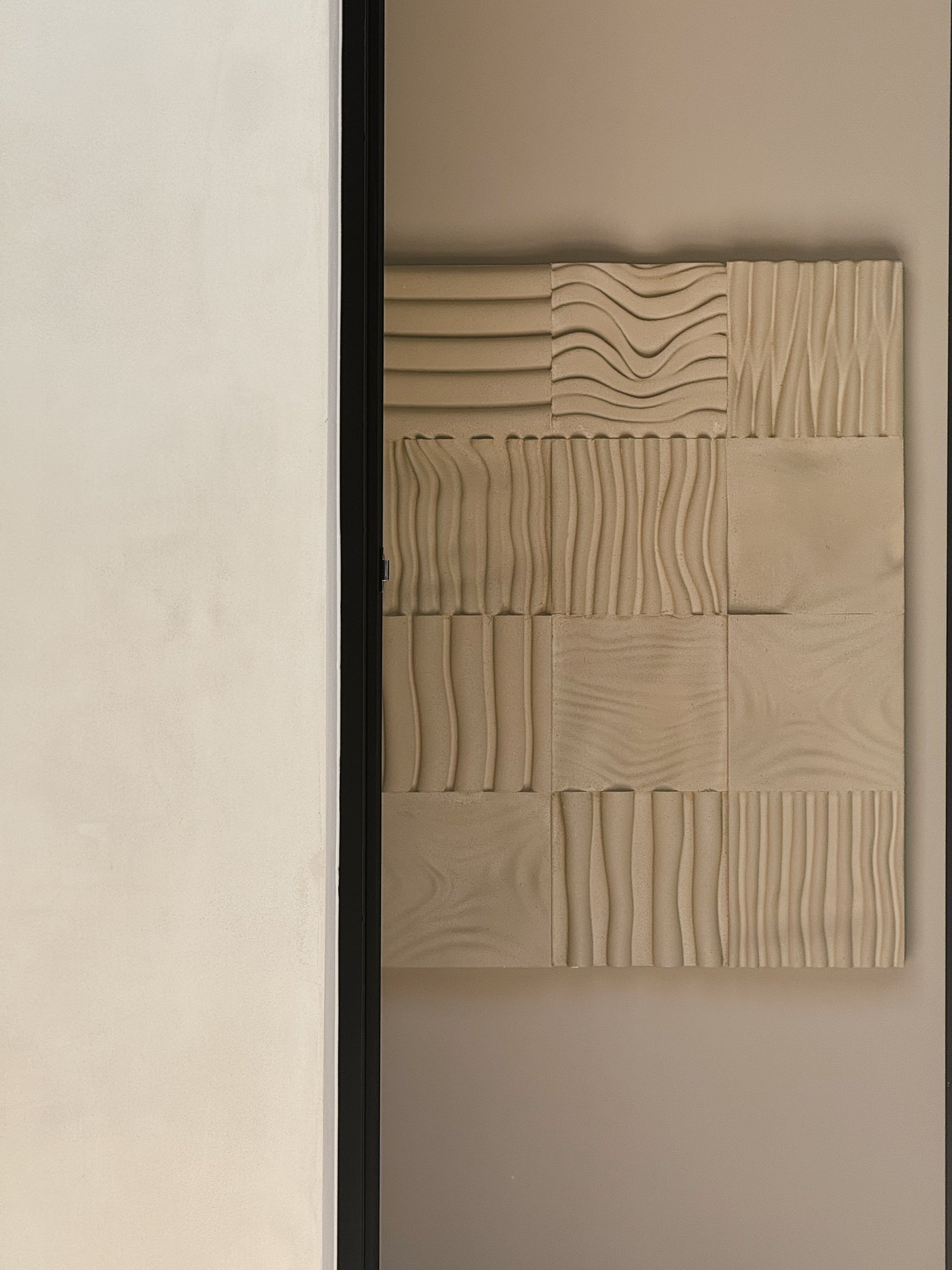 Geometric Relief Wall Art