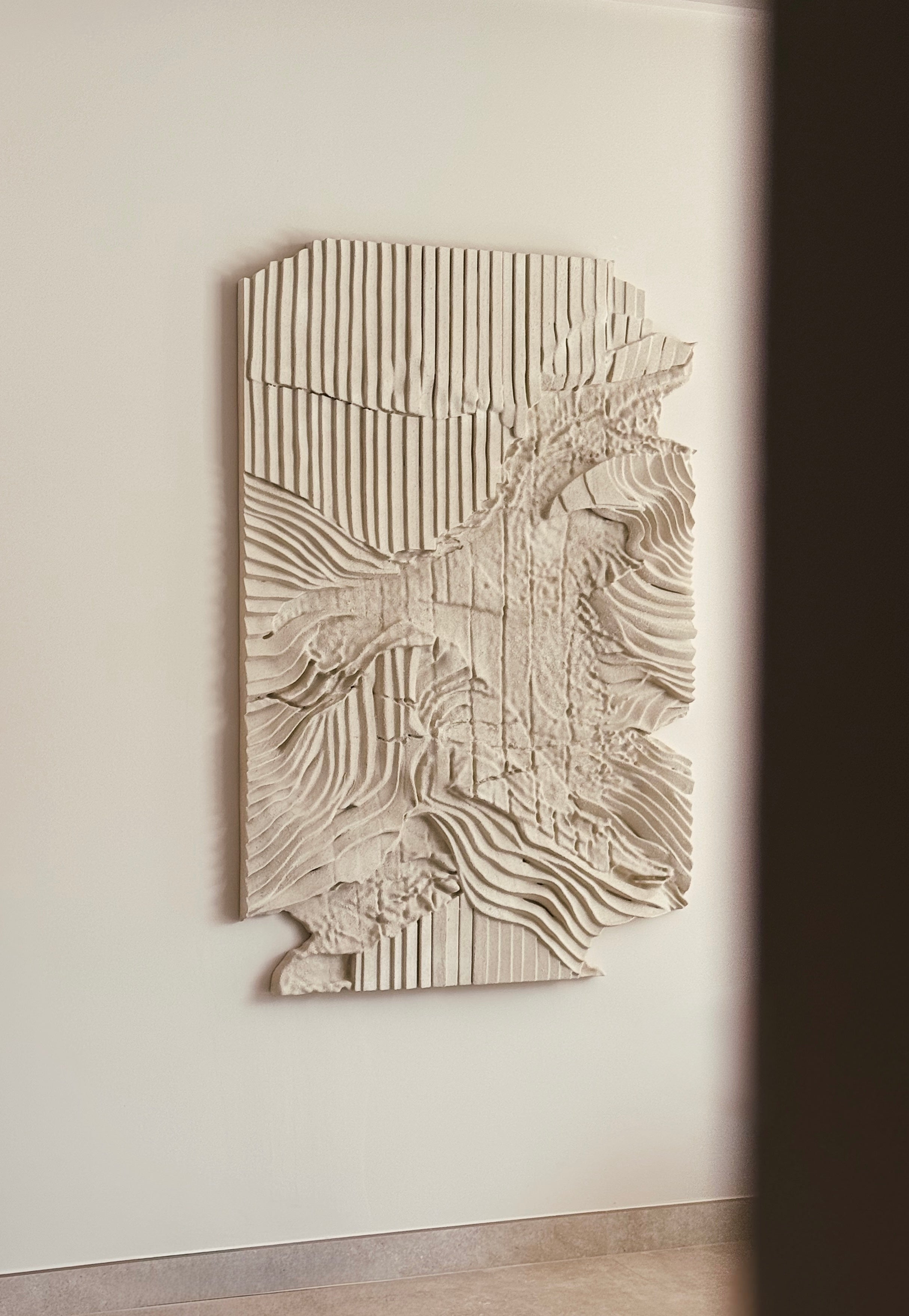 Grey Stone Wall Panel Decor